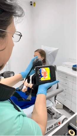 Tensiuni ale maxilarului văzute prin cameră termografica medicala FLIR