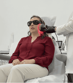 Terapie laser LLLT cu laserul medical Thor pentru relaxarea musculaturii masticatorii