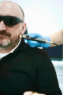 pacient cu laser